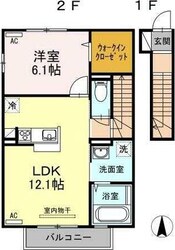 クレストコートの物件間取画像